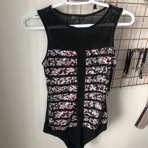 Bershka✨Black Mesh Bodysuit